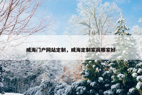 威海门户网站定制，威海定制家具哪家好