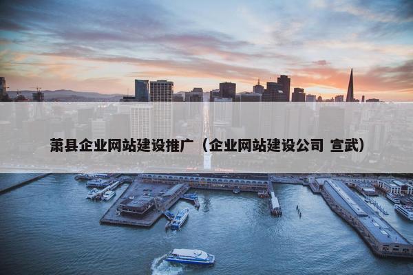 萧县企业网站建设推广（企业网站建设公司 宣武）