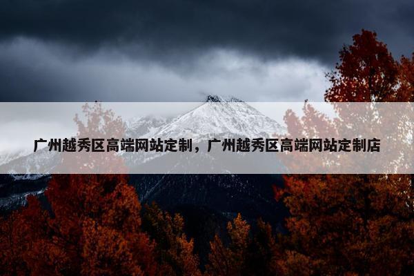 广州越秀区高端网站定制，广州越秀区高端网站定制店