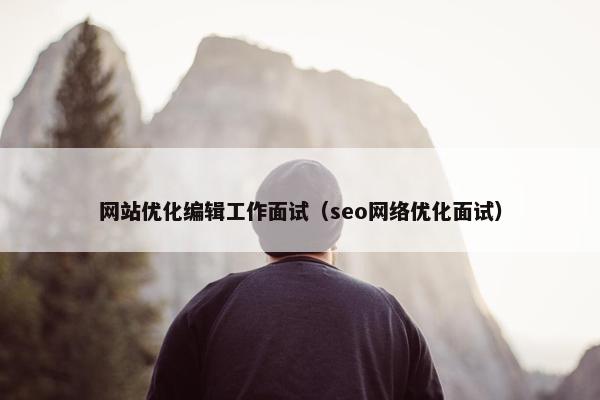 网站优化编辑工作面试（seo网络优化面试）