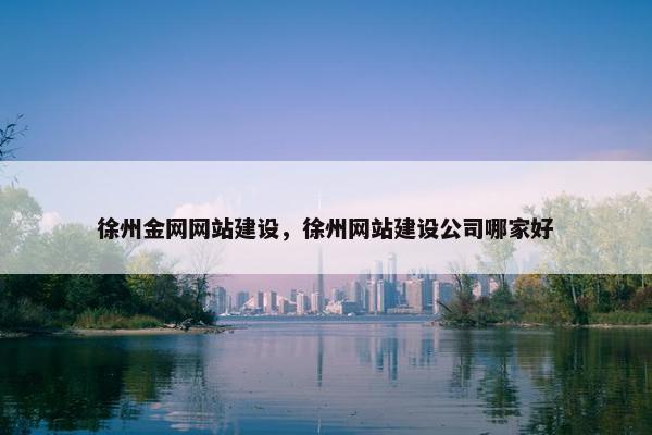 徐州金网网站建设，徐州网站建设公司哪家好