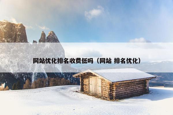网站优化排名收费低吗（网站 排名优化）