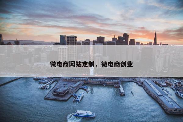 微电商网站定制，微电商创业