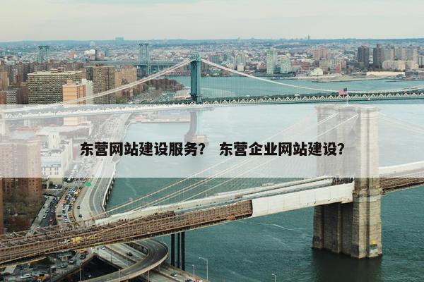 东营网站建设服务？ 东营企业网站建设？