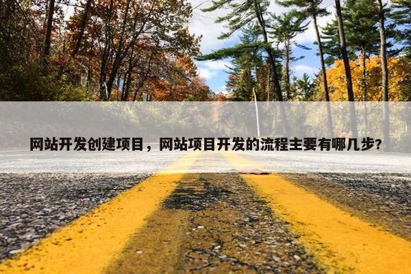 网站开发创建项目，网站项目开发的流程主要有哪几步?