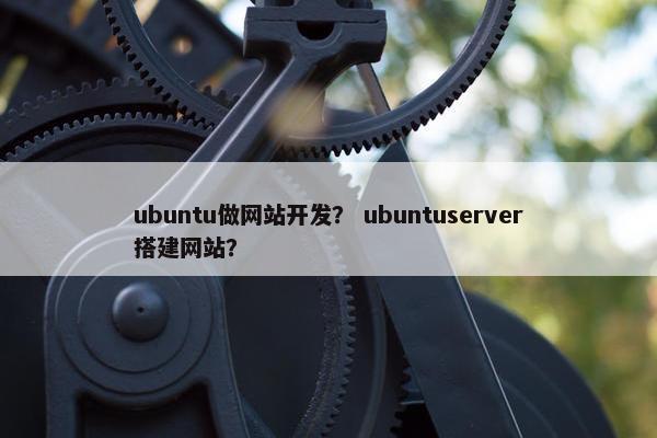 ubuntu做网站开发？ ubuntuserver搭建网站？
