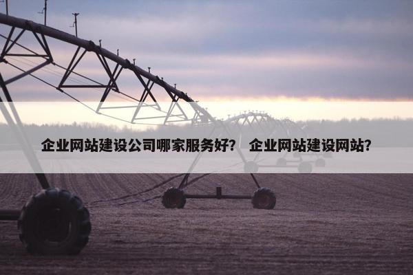 企业网站建设公司哪家服务好？ 企业网站建设网站？
