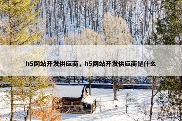 h5网站开发供应商，h5网站开发供应商是什么