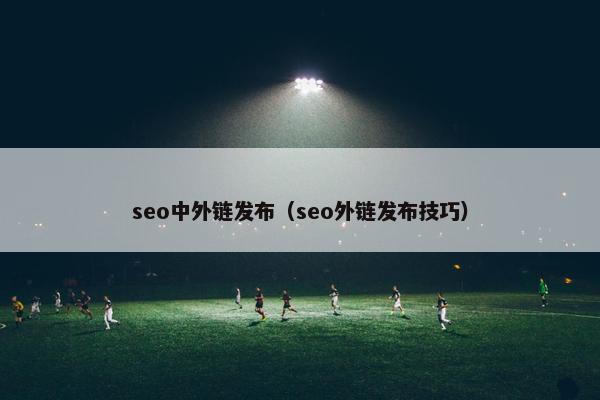 seo中外链发布（seo外链发布技巧）