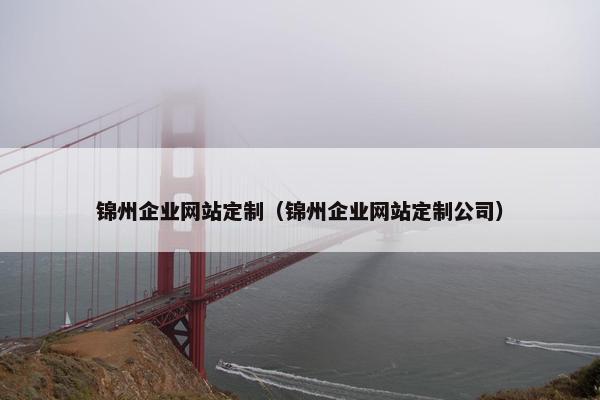 锦州企业网站定制（锦州企业网站定制公司）