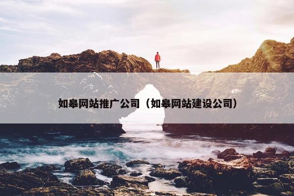 如皋网站推广公司（如皋网站建设公司）
