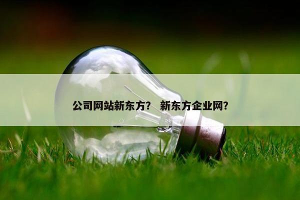 公司网站新东方？ 新东方企业网？