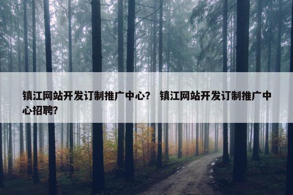 镇江网站开发订制推广中心？ 镇江网站开发订制推广中心招聘？