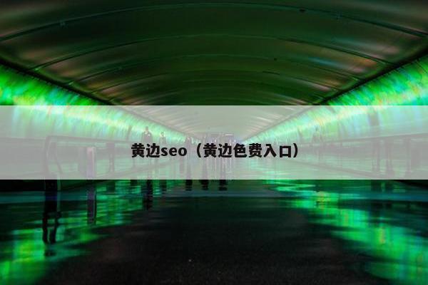 黄边seo（黄边色费入口）