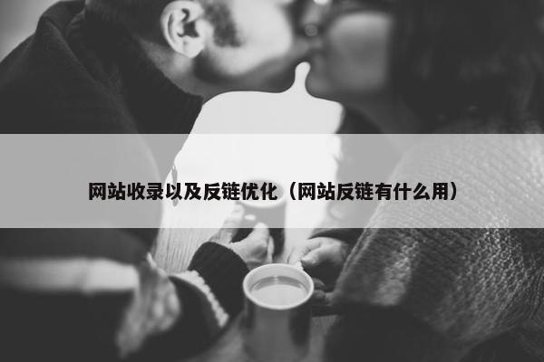 网站收录以及反链优化（网站反链有什么用）