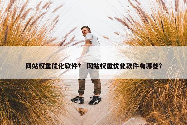 网站权重优化软件？ 网站权重优化软件有哪些？