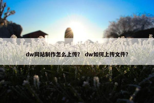 dw网站制作怎么上传？ dw如何上传文件？
