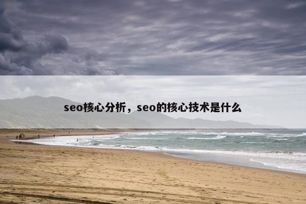 seo核心分析，seo的核心技术是什么