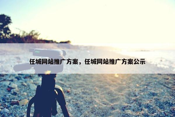 任城网站推广方案，任城网站推广方案公示
