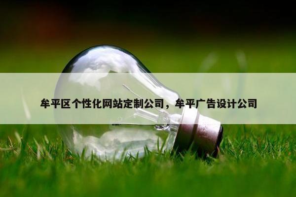 牟平区个性化网站定制公司，牟平广告设计公司