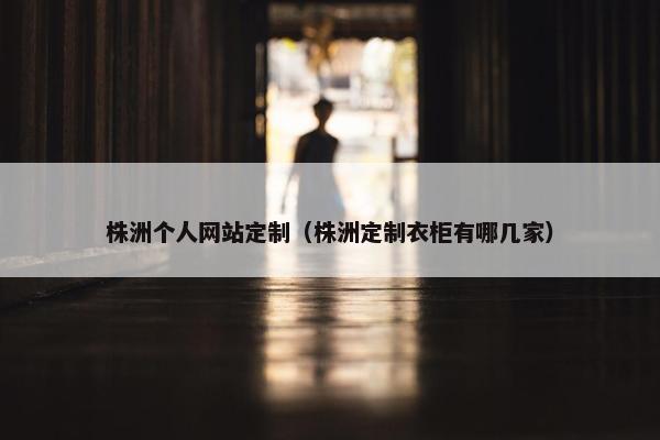 株洲个人网站定制（株洲定制衣柜有哪几家）