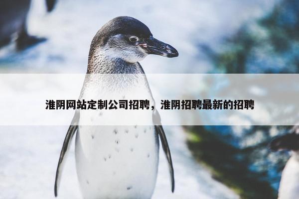 淮阴网站定制公司招聘，淮阴招聘最新的招聘