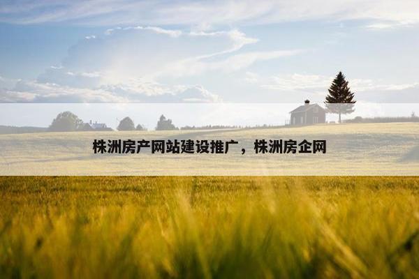 株洲房产网站建设推广，株洲房企网