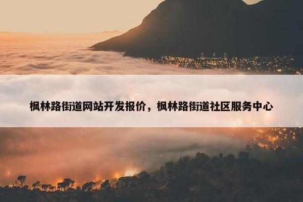 枫林路街道网站开发报价，枫林路街道社区服务中心