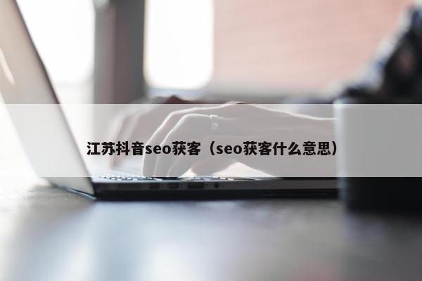 江苏抖音seo获客（seo获客什么意思）