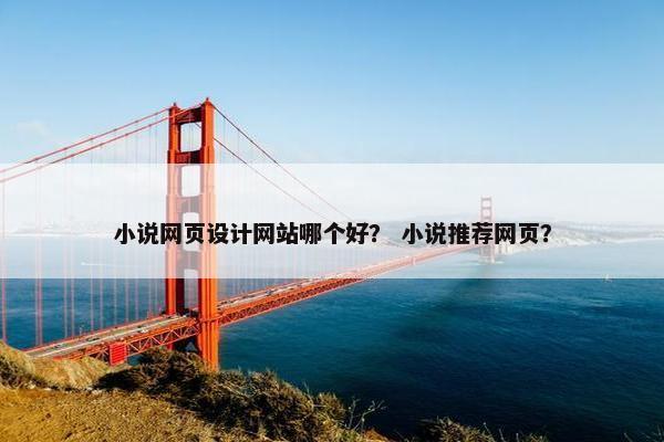 小说网页设计网站哪个好？ 小说推荐网页？