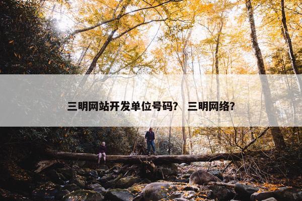 三明网站开发单位号码？ 三明网络？