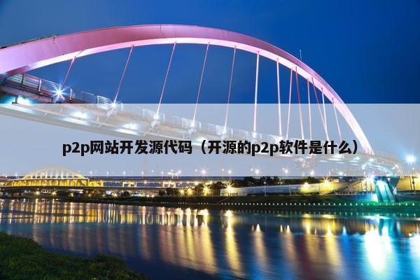 p2p网站开发源代码（开源的p2p软件是什么）