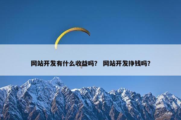 网站开发有什么收益吗？ 网站开发挣钱吗？