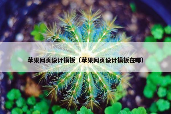苹果网页设计模板（苹果网页设计模板在哪）