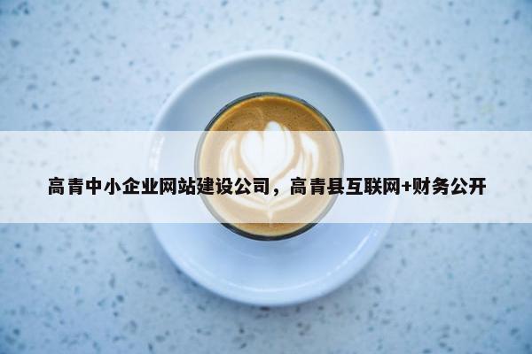 高青中小企业网站建设公司，高青县互联网+财务公开