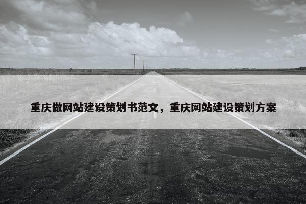 重庆做网站建设策划书范文，重庆网站建设策划方案