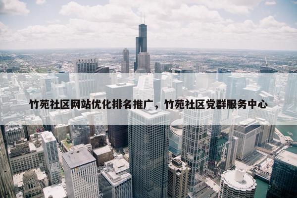 竹苑社区网站优化排名推广，竹苑社区党群服务中心