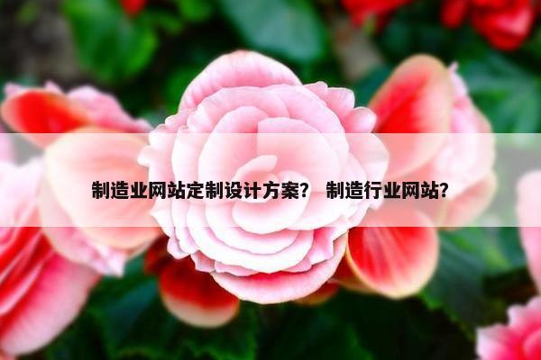 制造业网站定制设计方案？ 制造行业网站？