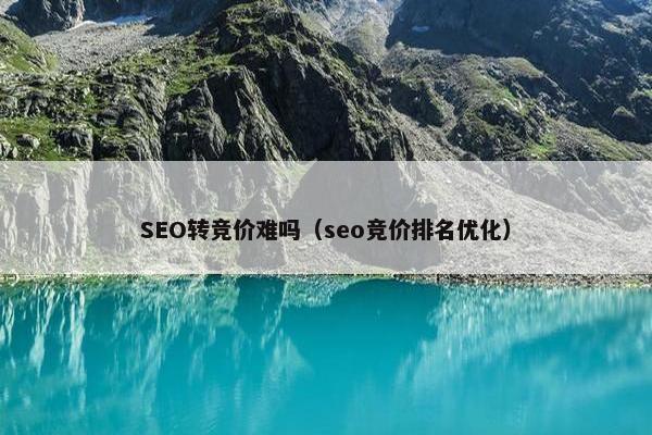 SEO转竞价难吗（seo竞价排名优化）