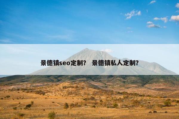 景德镇seo定制？ 景德镇私人定制？
