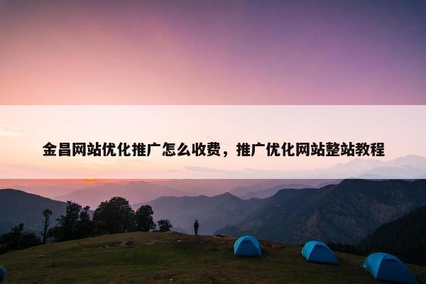 金昌网站优化推广怎么收费，推广优化网站整站教程