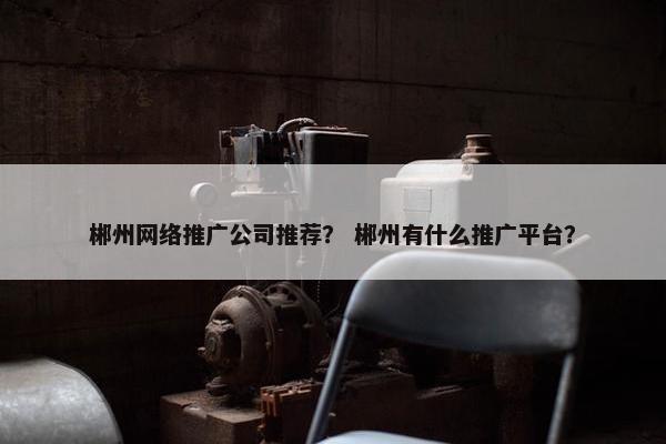 郴州网络推广公司推荐？ 郴州有什么推广平台？
