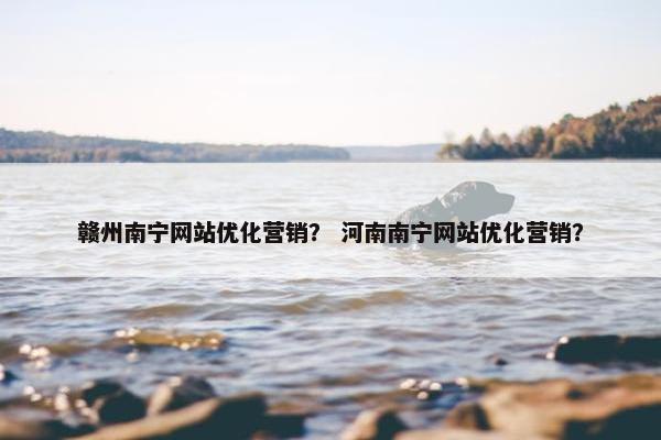 赣州南宁网站优化营销？ 河南南宁网站优化营销？