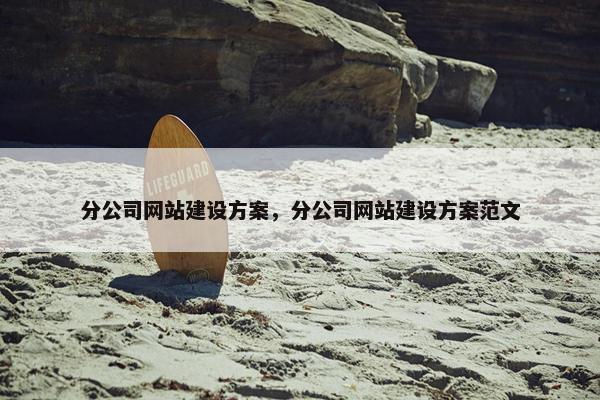 分公司网站建设方案，分公司网站建设方案范文