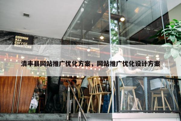 清丰县网站推广优化方案，网站推广优化设计方案