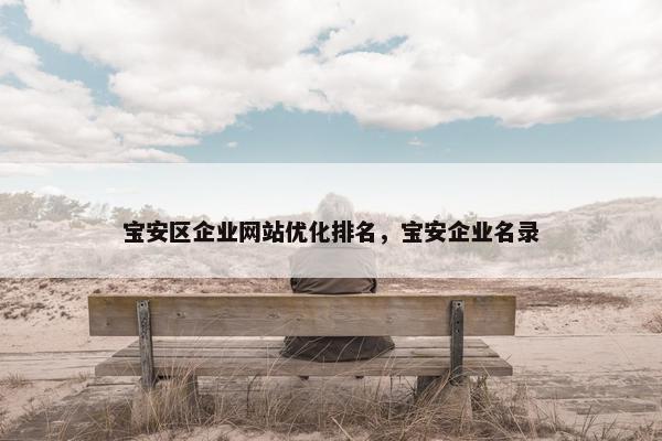宝安区企业网站优化排名，宝安企业名录