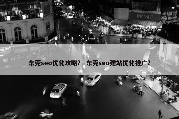 东莞seo优化攻略？ 东莞seo建站优化推广？