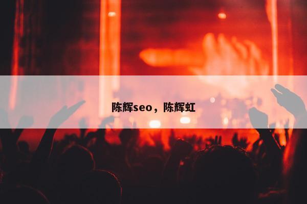 陈辉seo，陈辉虹