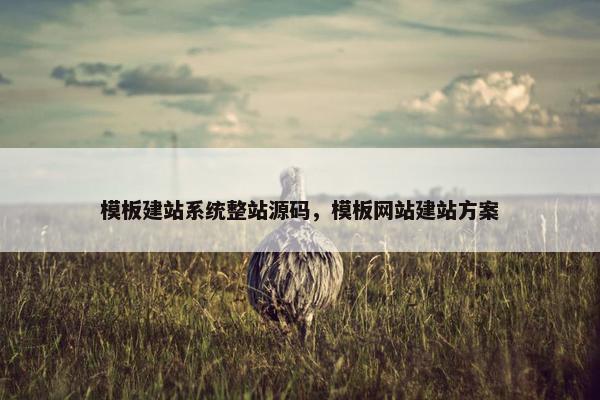 模板建站系统整站源码，模板网站建站方案