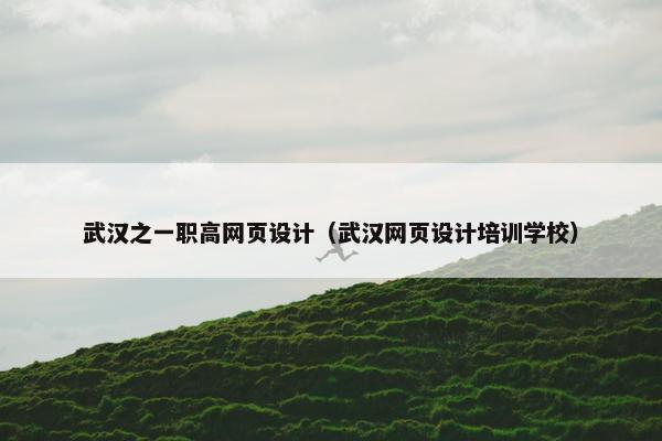 武汉之一职高网页设计（武汉网页设计培训学校）
